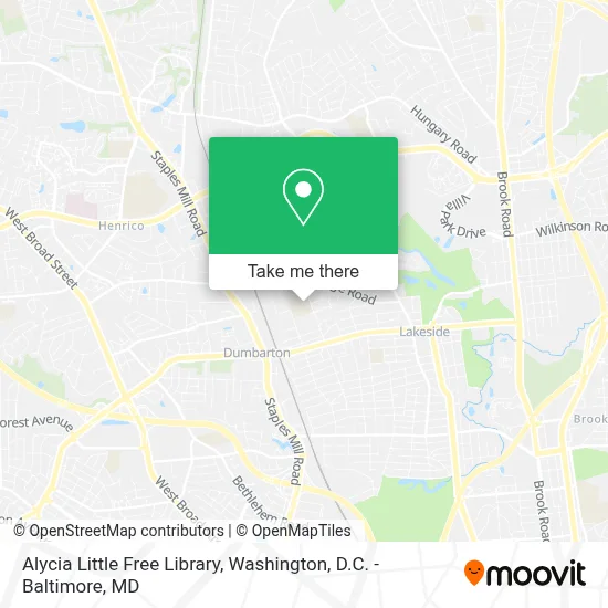 Alycia Little Free Library map