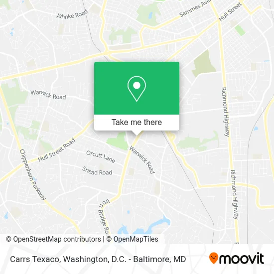 Carrs Texaco map
