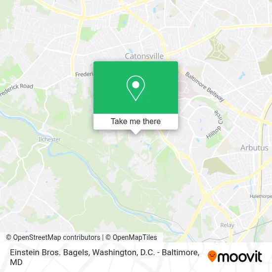 Einstein Bros. Bagels map
