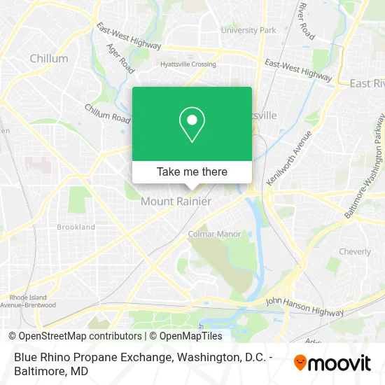 Blue Rhino Propane Exchange map