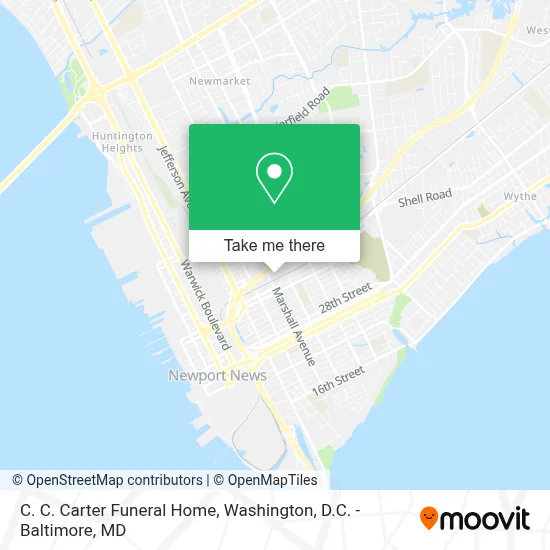 C. C. Carter Funeral Home map