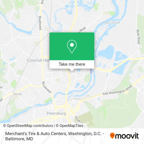 Merchant's Tire & Auto Centers map
