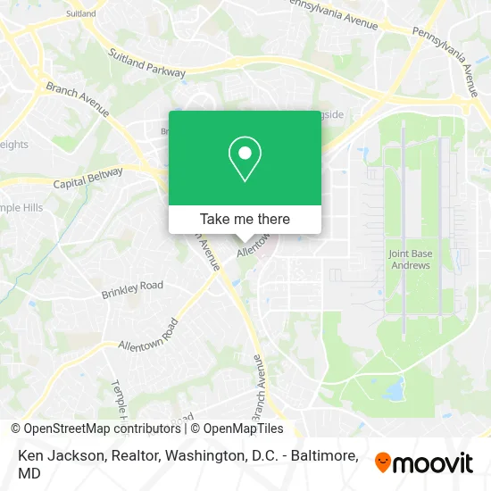 Ken Jackson, Realtor map
