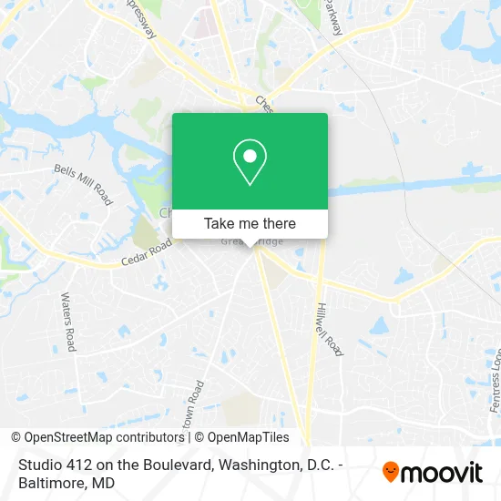 Studio 412 on the Boulevard map