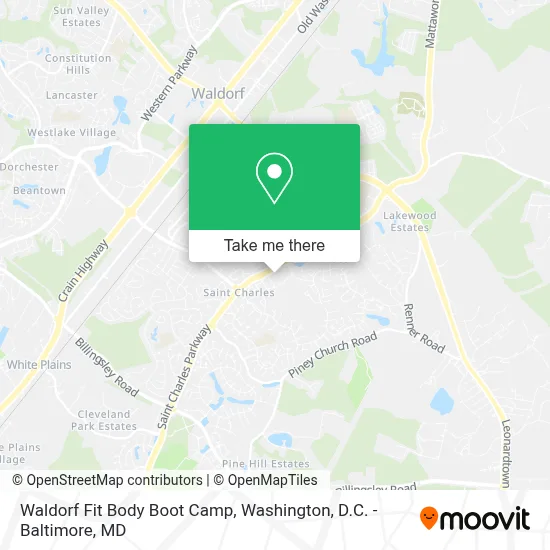 Waldorf Fit Body Boot Camp map