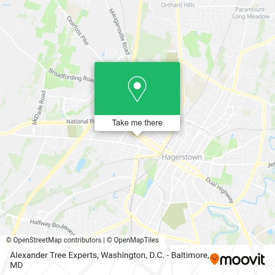 Alexander Tree Experts map