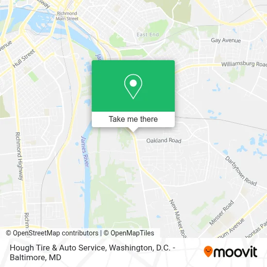 Hough Tire & Auto Service map