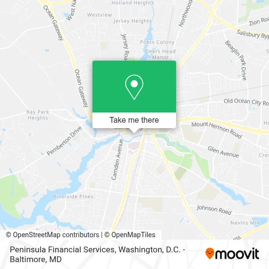 Peninsula Financial Services map