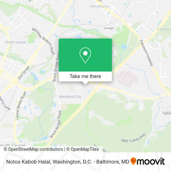 Notos Kabob Halal map