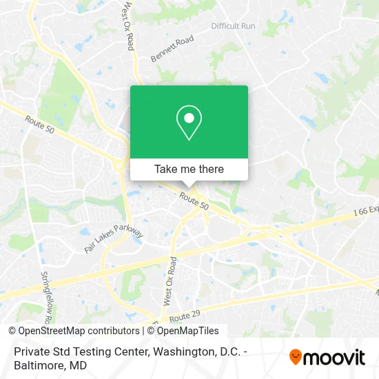 Private Std Testing Center map