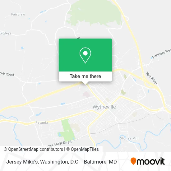 Jersey Mike's map
