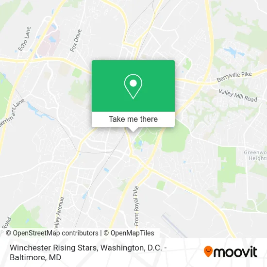 Winchester Rising Stars map