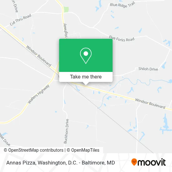 Annas Pizza map