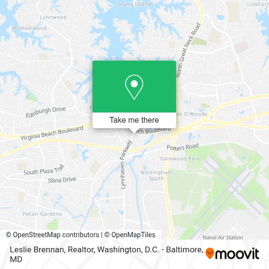 Leslie Brennan, Realtor map