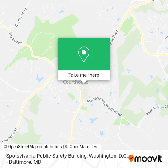 Spotsylvania Public Safety Building map
