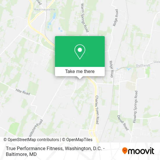 True Performance Fitness map