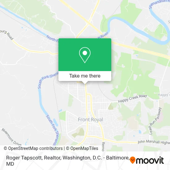 Roger Tapscott, Realtor map