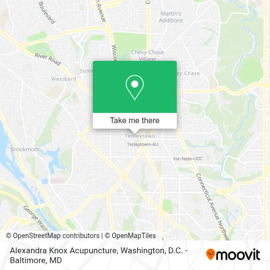 Alexandra Knox Acupuncture map