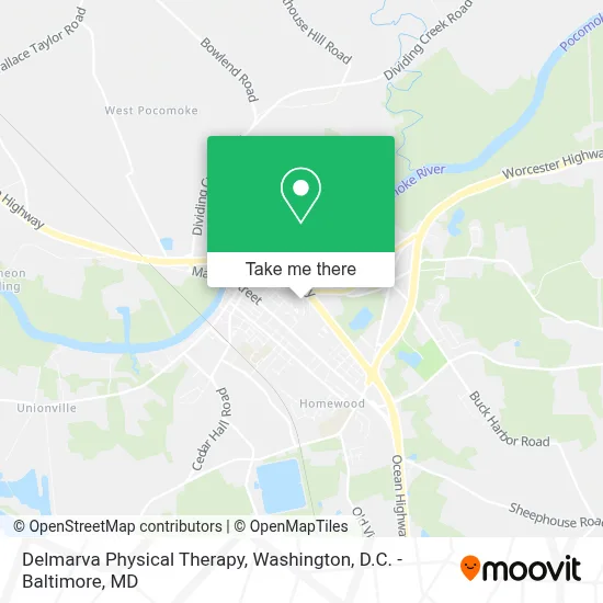 Delmarva Physical Therapy map