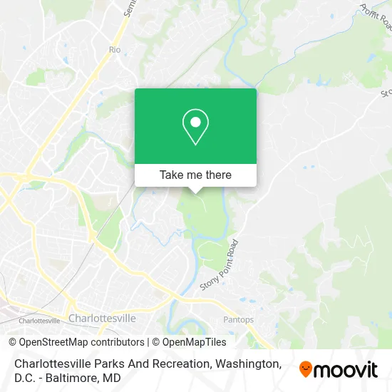 Charlottesville Parks And Recreation map