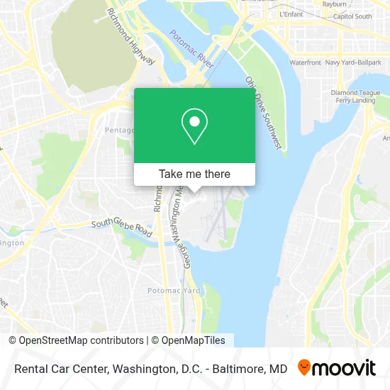 Rental Car Center map