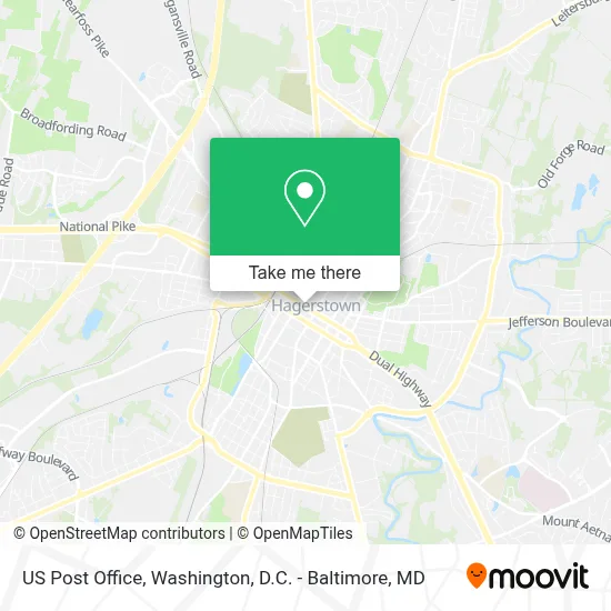 Us Post Office map