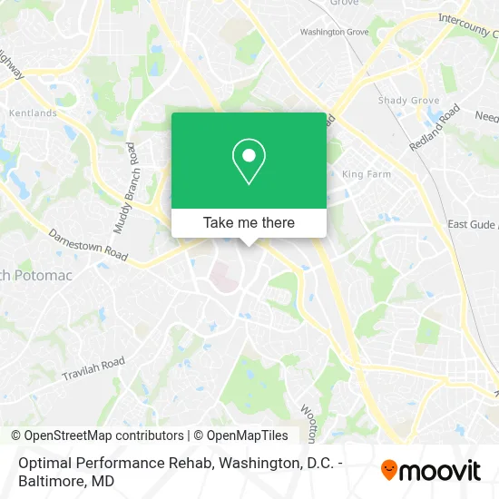 Optimal Performance Rehab map