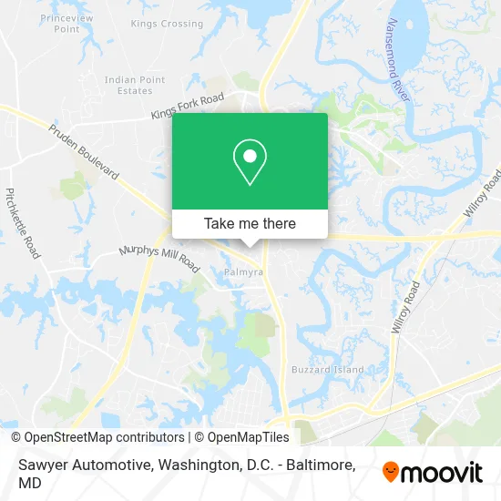 Sawyer Automotive map