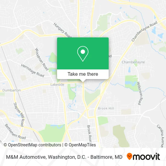 M&M Automotive map