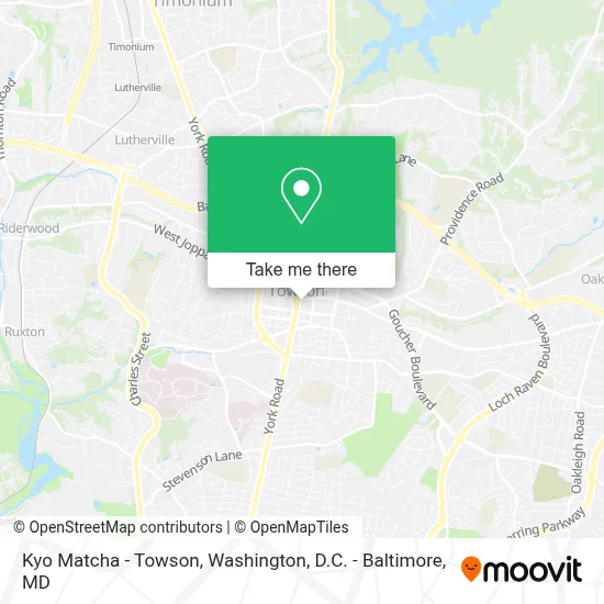 Kyo Matcha - Towson map