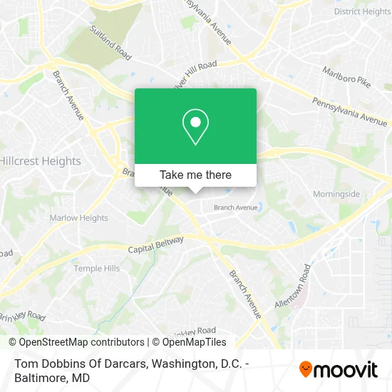 Tom Dobbins Of Darcars map