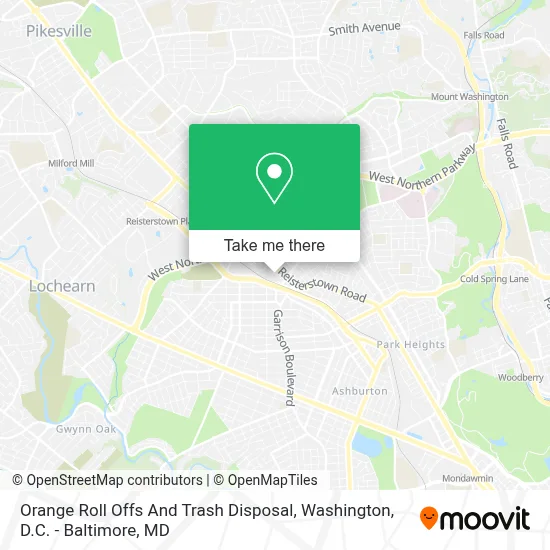 Orange Roll Offs And Trash Disposal map