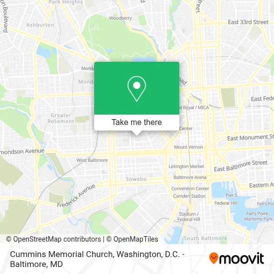 Cummins Memorial Church map