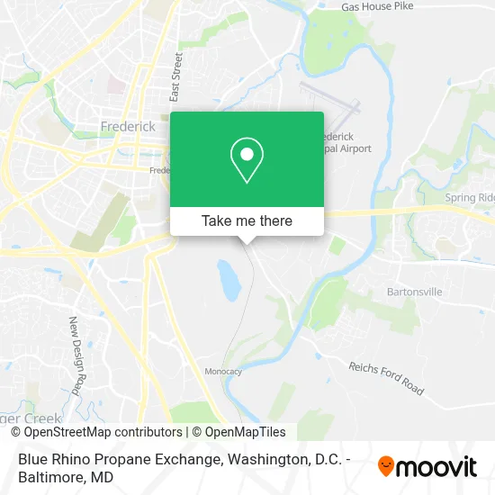Blue Rhino Propane Exchange map