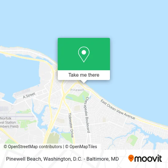 Pinewell Beach map