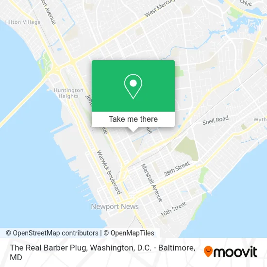 The Real Barber Plug map