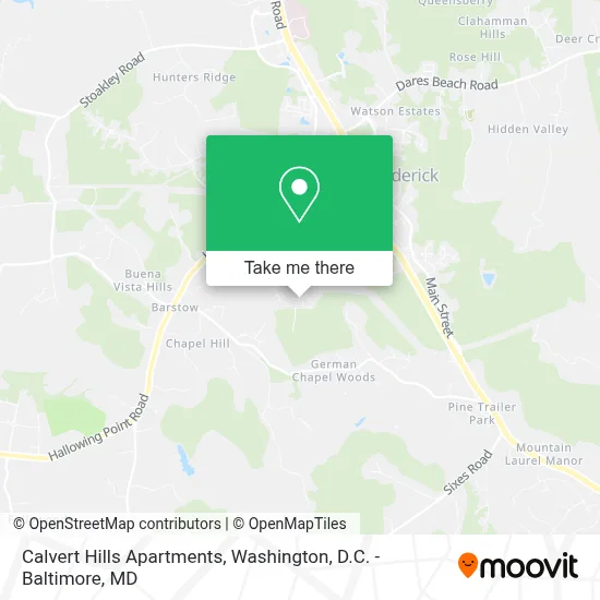 Calvert Hills Apartments map