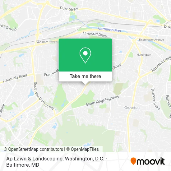 Ap Lawn & Landscaping map