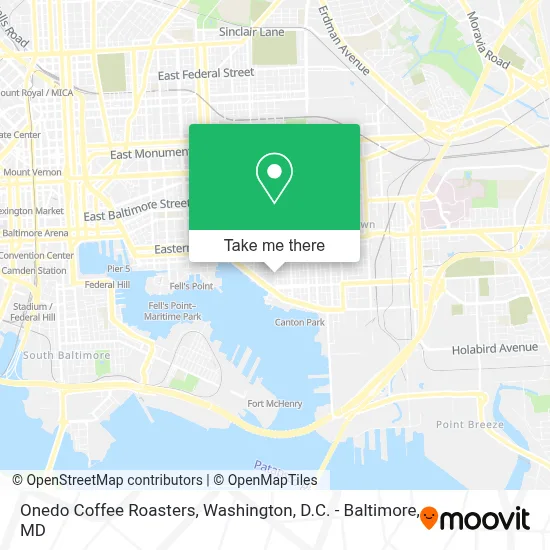 Onedo Coffee Roasters map