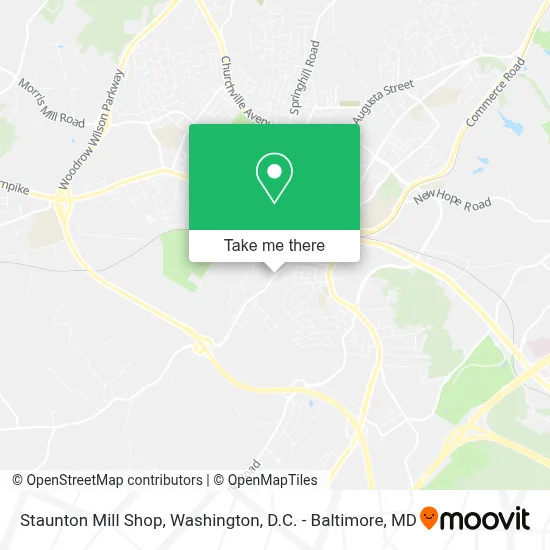 Staunton Mill Shop map