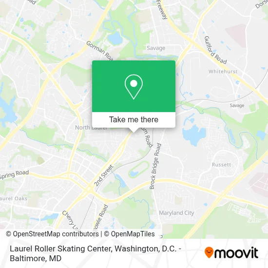 Laurel Roller Skating Center map
