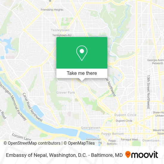 Embassy Of Nepal map