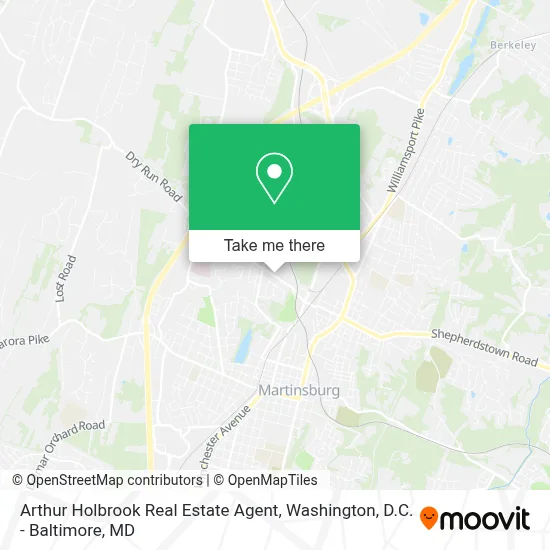 Arthur Holbrook Real Estate Agent map