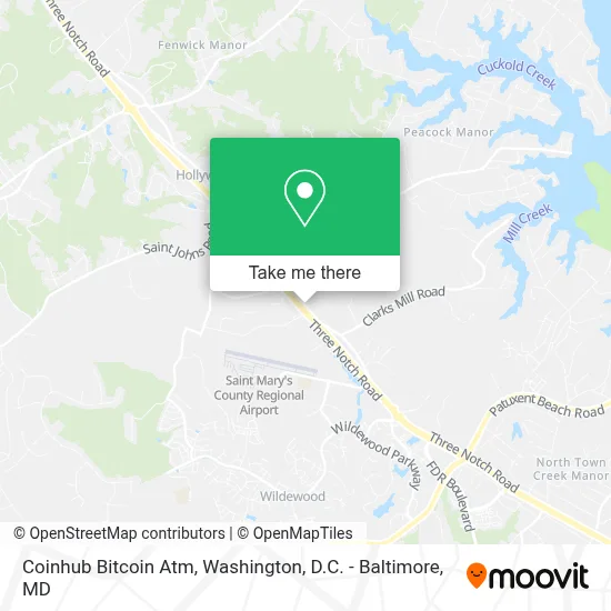 Coinhub Bitcoin Atm map