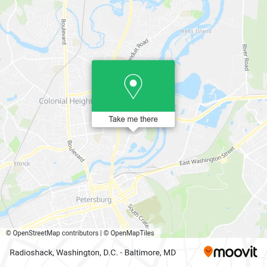 Radioshack map