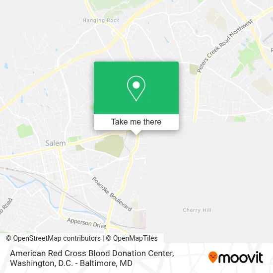 American Red Cross Blood Donation Center map
