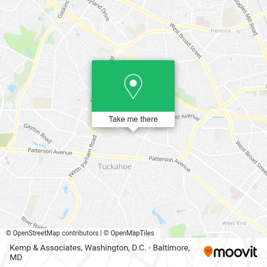 Kemp & Associates map