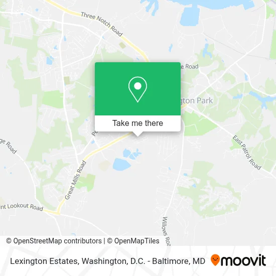 Lexington Estates map