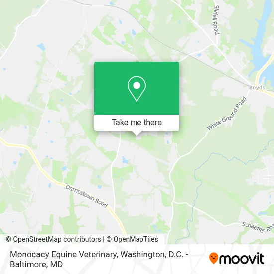 Monocacy Equine Veterinary map