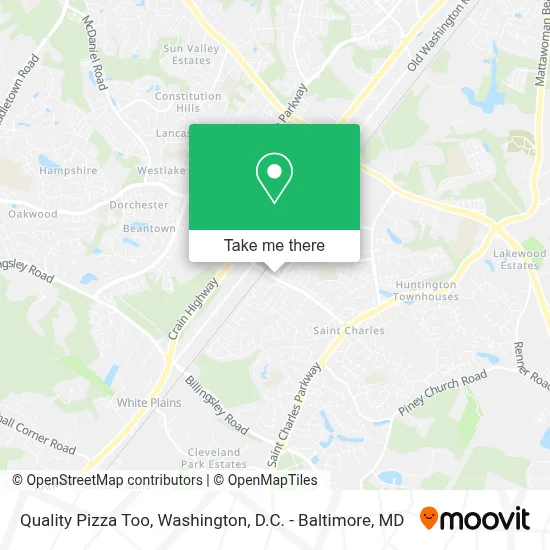 Quality Pizza Too map